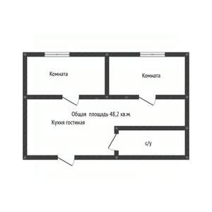 2-к квартира, вторичка, 48м2, 8/8 этаж