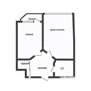 1-к квартира, вторичка, 49м2, 7/8 этаж