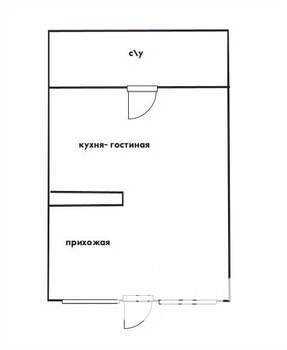 Студия квартира, вторичка, 27м2, 1/8 этаж