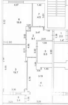 2-к квартира, вторичка, 79м2, 2/5 этаж