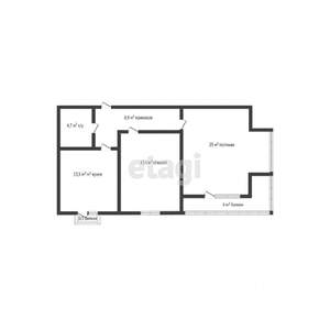 2-к квартира, вторичка, 70м2, 2/8 этаж