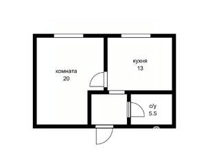 Студия квартира, вторичка, 44м2, 1/4 этаж