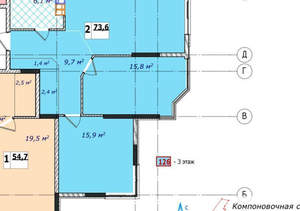 2-к квартира, вторичка, 74м2, 2/7 этаж