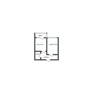 1-к квартира, вторичка, 40м2, 5/7 этаж