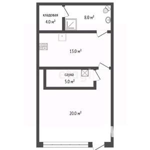 Студия квартира, вторичка, 49м2, 1/5 этаж