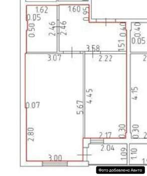 1-к квартира, вторичка, 38м2, 1/4 этаж
