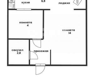 1-к квартира, вторичка, 28м2, 5/5 этаж