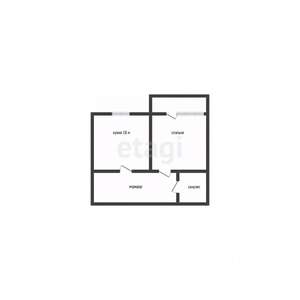 1-к квартира, вторичка, 46м2, 5/6 этаж