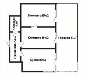 2-к квартира, вторичка, 90м2, 1/8 этаж