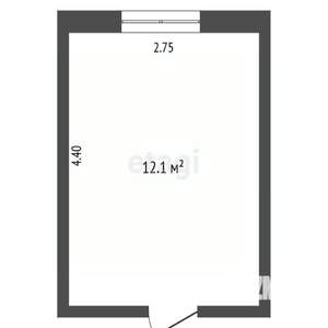 1-к квартира, вторичка, 12м2, 5/5 этаж