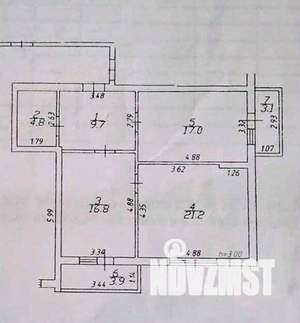 2-к квартира, вторичка, 70м2, 6/6 этаж