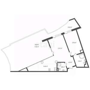 2-к квартира, вторичка, 157м2, 4/14 этаж