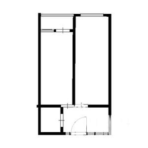 1-к квартира, вторичка, 45м2, 5/8 этаж