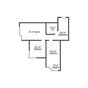 2-к квартира, вторичка, 81м2, 4/7 этаж