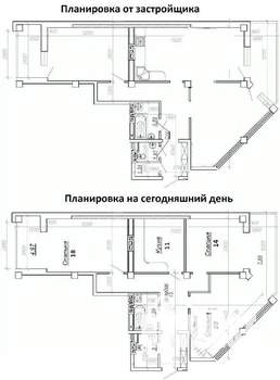 2-к квартира, вторичка, 95м2, 8/11 этаж