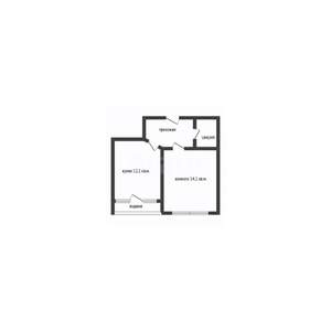 1-к квартира, вторичка, 35м2, 3/6 этаж