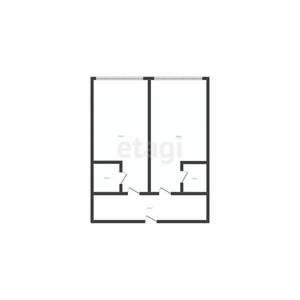 2-к квартира, вторичка, 54м2, 1/6 этаж