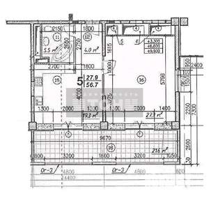 1-к квартира, вторичка, 80м2, 4/6 этаж