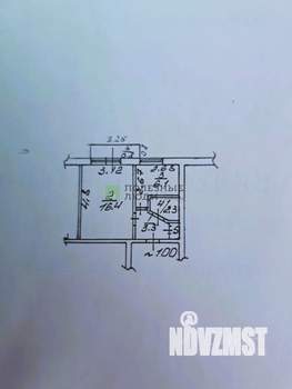 1-к квартира, вторичка, 29м2, 4/5 этаж