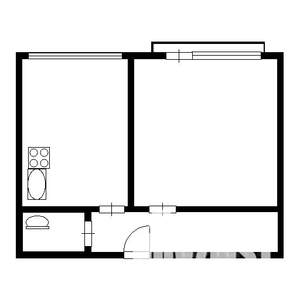 1-к квартира, вторичка, 44м2, 1/11 этаж