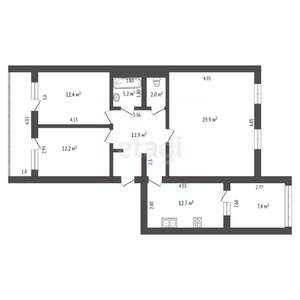 4-к квартира, вторичка, 85м2, 5/5 этаж