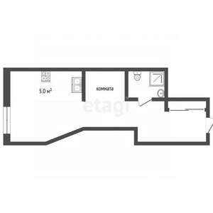 1-к квартира, вторичка, 31м2, 6/9 этаж