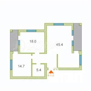 2-к квартира, вторичка, 110м2, 3/5 этаж