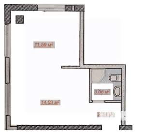 Студия квартира, вторичка, 31м2, 1/4 этаж