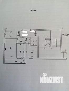 3-к квартира, вторичка, 55м2, 6/9 этаж