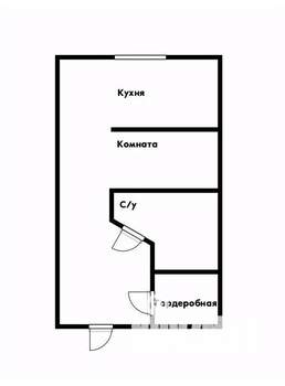 Студия квартира, вторичка, 30м2, 8/8 этаж