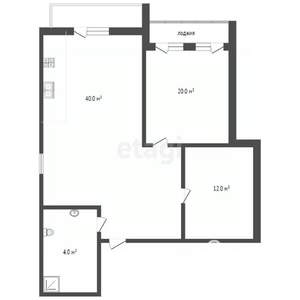 2-к квартира, вторичка, 78м2, 2/4 этаж