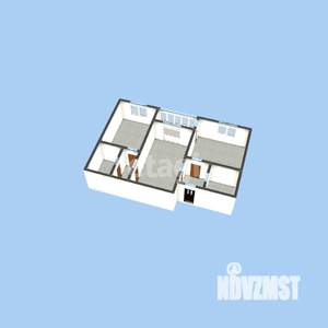 2-к квартира, вторичка, 61м2, 6/6 этаж