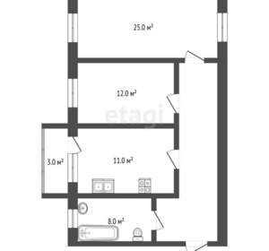2-к квартира, вторичка, 63м2, 4/7 этаж