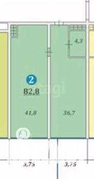 2-к квартира, вторичка, 83м2, 7/22 этаж