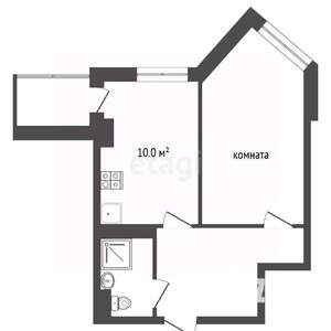 Студия квартира, вторичка, 41м2, 9/9 этаж