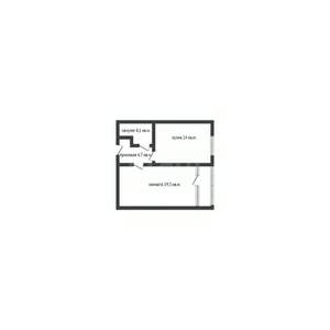 1-к квартира, вторичка, 46м2, 2/7 этаж