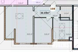 2-к квартира, вторичка, 67м2, 6/6 этаж