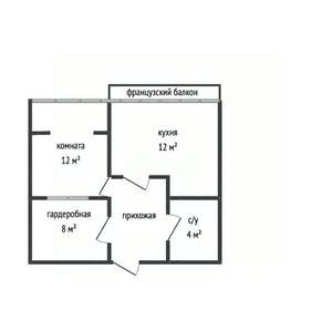 1-к квартира, вторичка, 36м2, 2/8 этаж