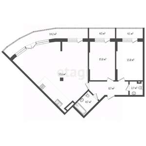 3-к квартира, вторичка, 101м2, 1/6 этаж