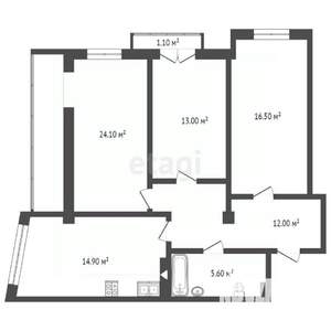 3-к квартира, вторичка, 86м2, 7/8 этаж