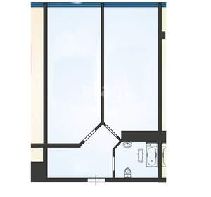 1-к квартира, вторичка, 49м2, 8/8 этаж