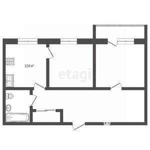 2-к квартира, вторичка, 56м2, 3/9 этаж