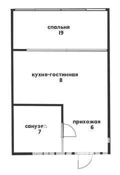 1-к квартира, вторичка, 40м2, 2/20 этаж