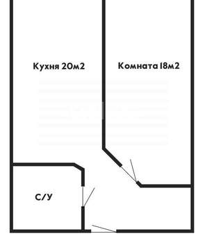 1-к квартира, вторичка, 56м2, 10/10 этаж