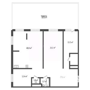 3-к квартира, вторичка, 194м2, 3/20 этаж