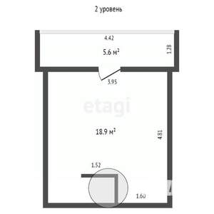 4-к квартира, вторичка, 79м2, 2/2 этаж
