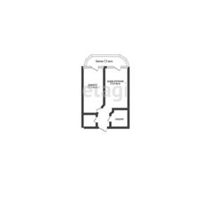 1-к квартира, вторичка, 44м2, 5/8 этаж