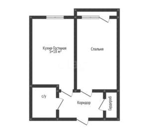 2-к квартира, вторичка, 46м2, 2/7 этаж