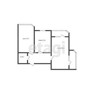 2-к квартира, вторичка, 62м2, 3/8 этаж