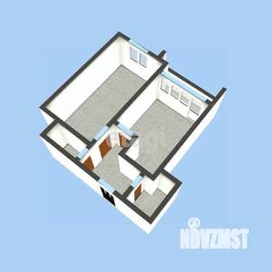 1-к квартира, вторичка, 61м2, 1/4 этаж